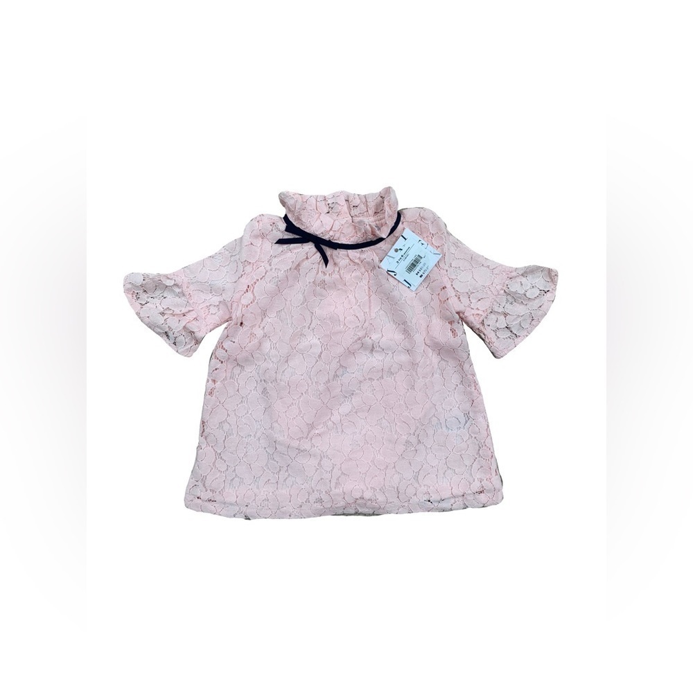 Janie and Jack NWT Size 3-6 Months Petal Pink Lace Dress and Bloomers Set